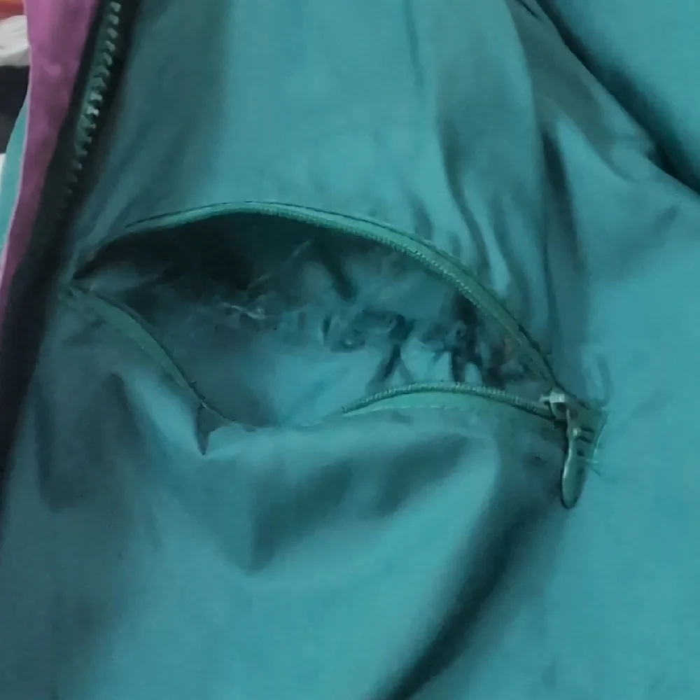 Teal and Purple Windbreaker Jacket - Picture 12 of 13